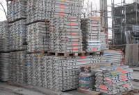 Gerüst Layher Blitz Bauteile für 4 Etagen, 1,57m, Stahl