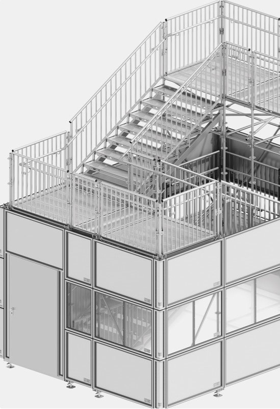 Mit dem neuen Systemhandlauf beim Layher Modulgerüststeht Kunden jetzt eine ebenso einfache wie flexible Lösung zur Verfügung -geruest.com