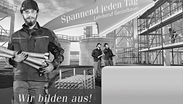Werbematerial für Gerüstbauer zur Nachwuchsakquise. geruest.com news 20171016
