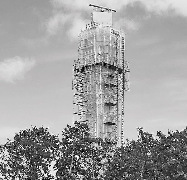 Radarturm mit Plettac contur Modulgerüst geruest.com