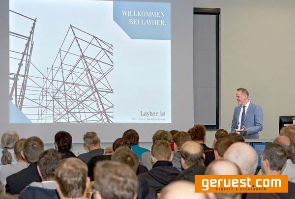 Layher unterstützt als Unternehmen seine Kunden für mehr Effektivität im Gerüstbau