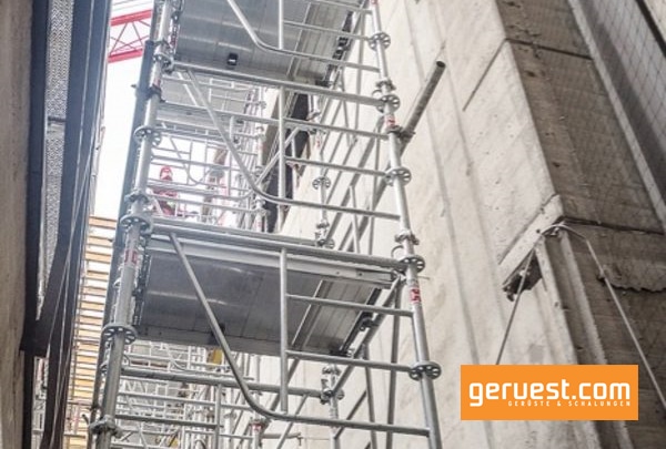 Die variable Aufbauhöhe sowie die Spindelhöhe an Kopf- und Fußspindel verleihen dem ST 60 Stützturm hohe Einsatzflexibilität